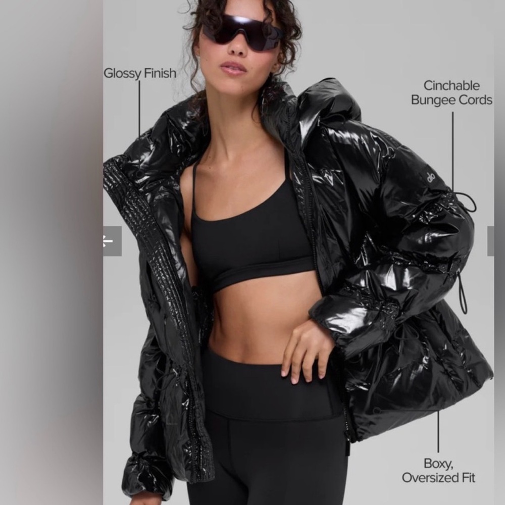 Alo Glossy Oversized Women's Winter Coat M/L Nwt